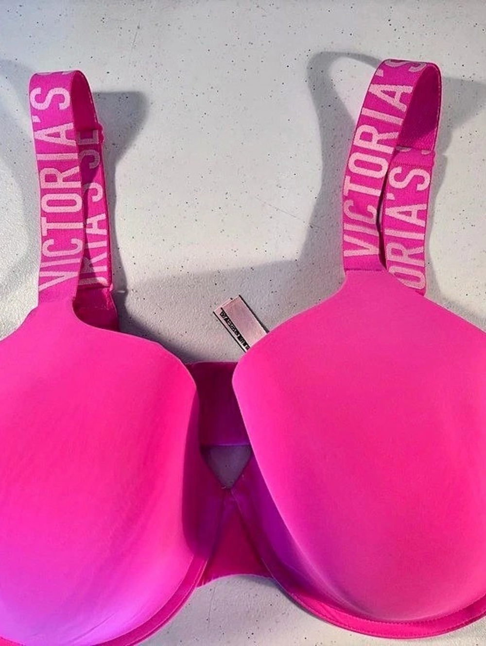 Victoria's Secret Very Sexy Logo Shine Strap Push-Up Bra Pink